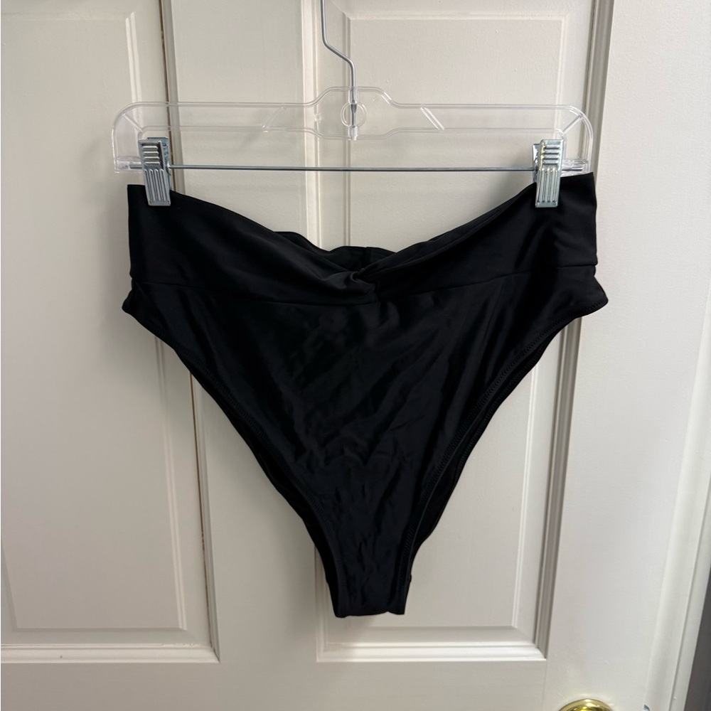 Black High-Waisted Bikini Bottom